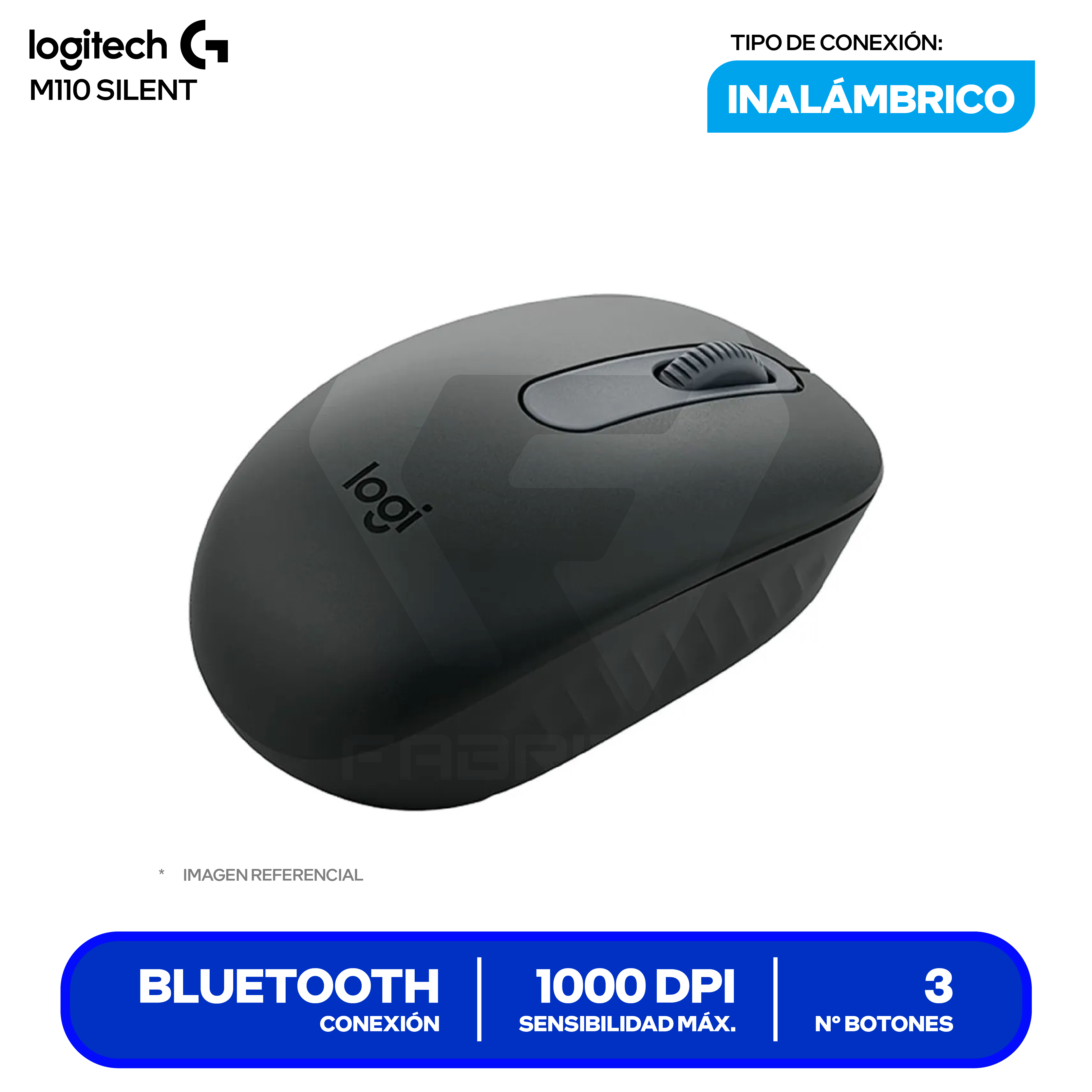Mouse Inalámbrico Logitech M196 ( 910-007456 ) Negro 1000 DPI