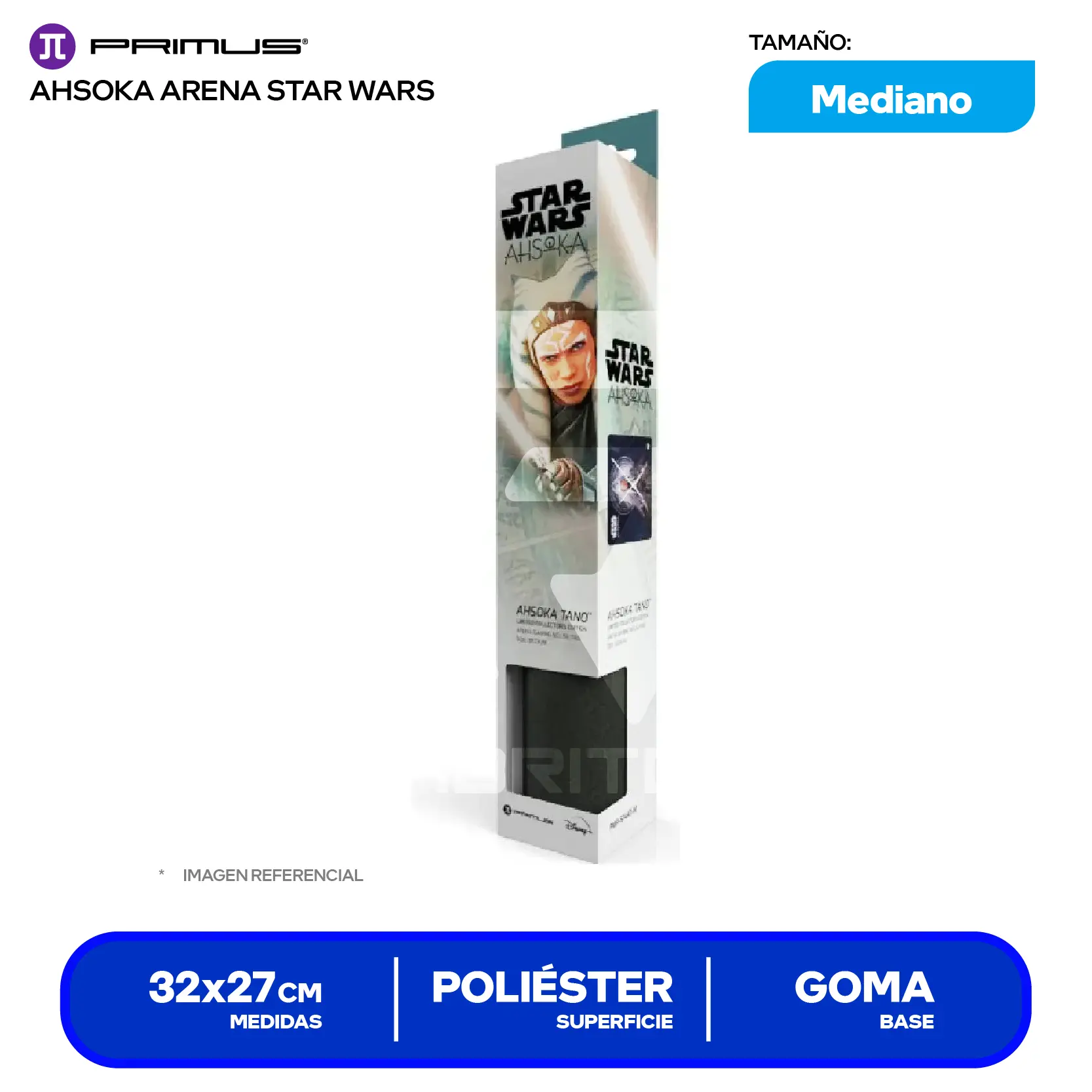 Pad Mouse Gamer Primus Arena Star Wars Ahsoka Thano (PMP-S14AT-M) M, 320 x 270 x 3mm