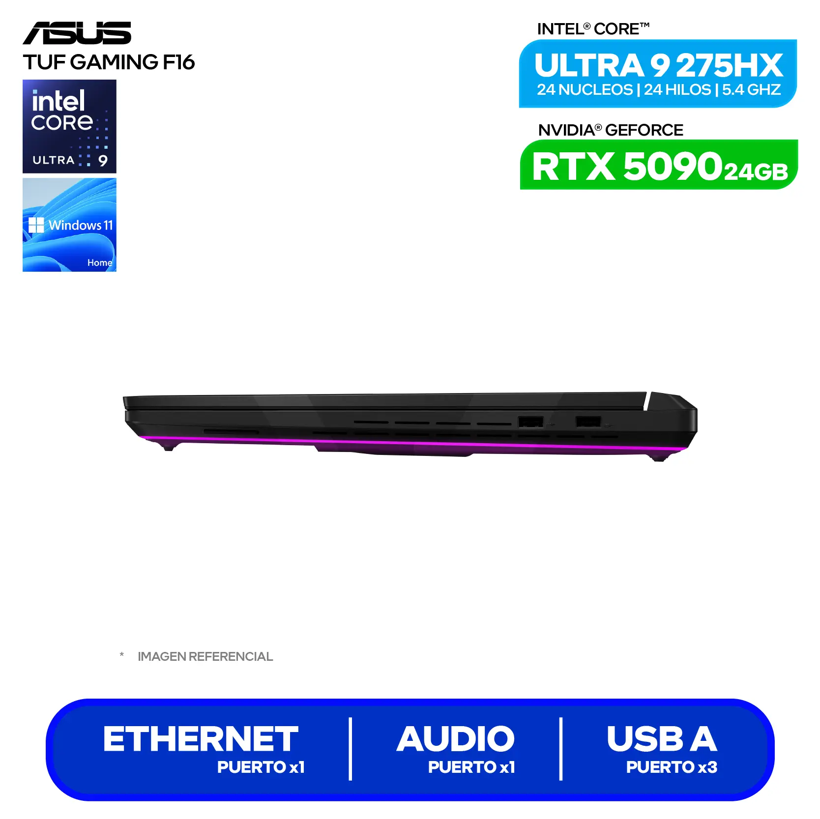 Laptop Asus ROG Strix Scar 18 G835LX-SA119W (90NR0LF1-M008B0) Intel Core Ultra 9 275HX, GeForce RTX 5090 24GB, RAM 64GB, SSD 2TB, 18'' WQXGA, Windows 11 Home